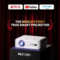 Aurzen EAZZE D1 projektor 1080p med smart-TV