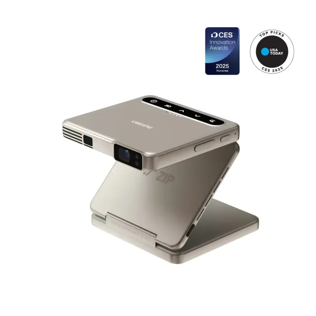 Aurzen ZIP Tri-Fold miniprojektor Titanium Gold