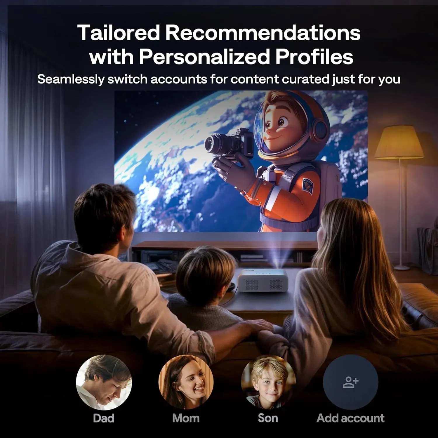 Aurzen EAZZE D1G Google TV projektor 1080p