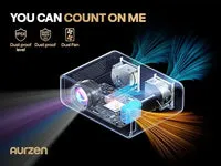 Aurzen EAZZE D1 projektor 1080p med smart-TV