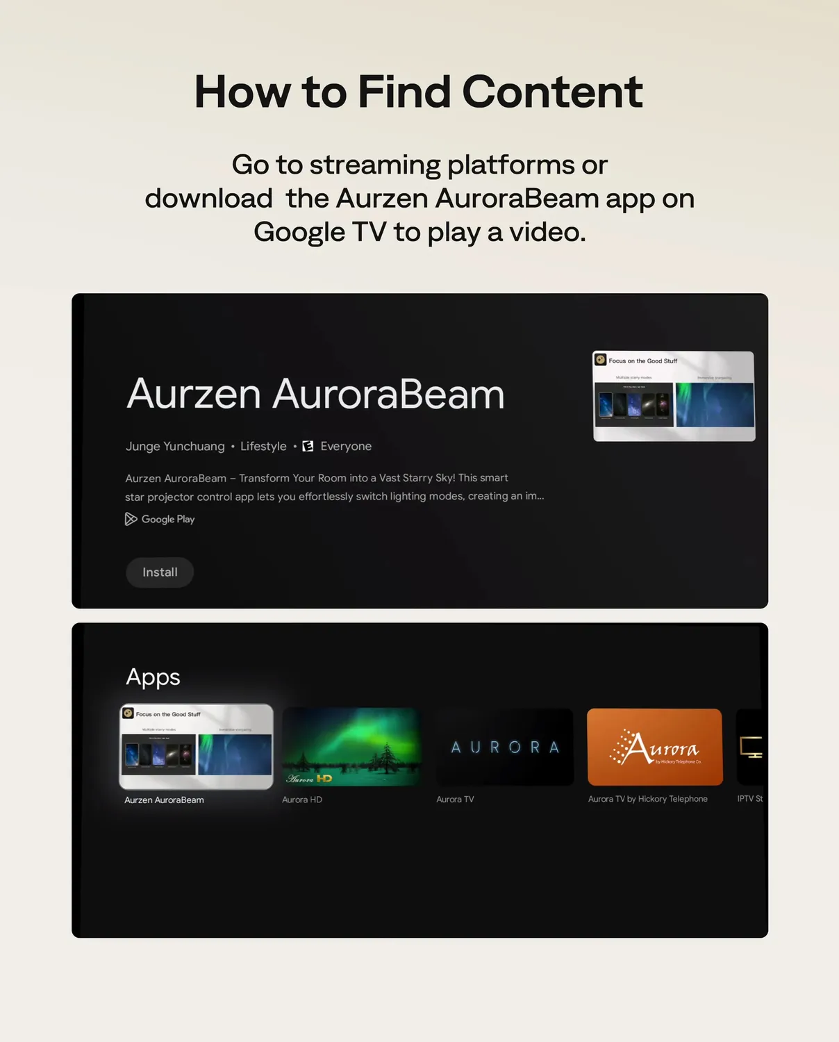 Aurzen AuroraBeam projektorlinse 0,5:1 magnetisk