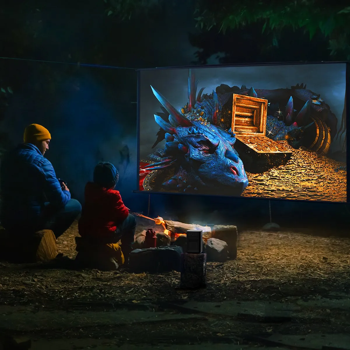 XGIMI Halo+ bærbar projektor 1080p batteri