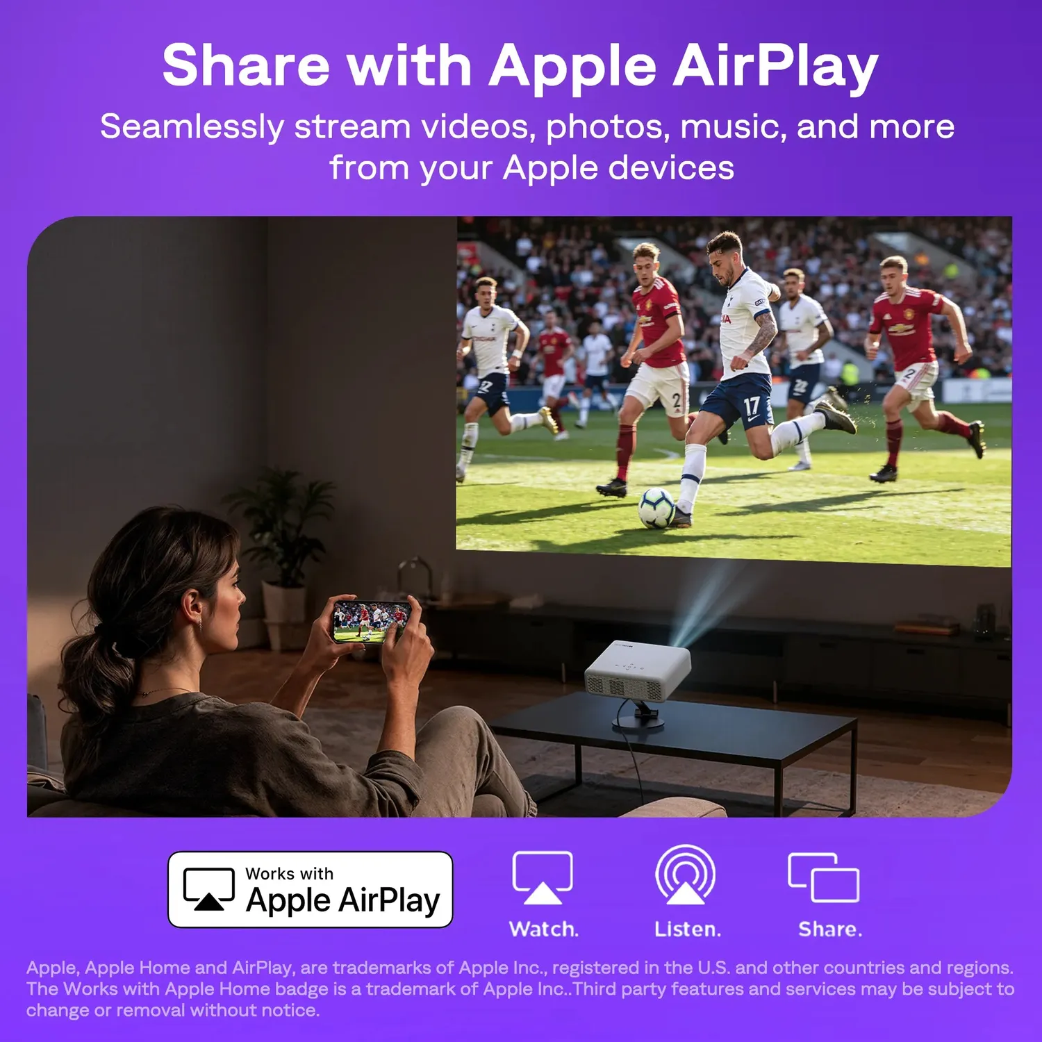 Aurzen EAZZE D1R Roku TV projektor 1080p