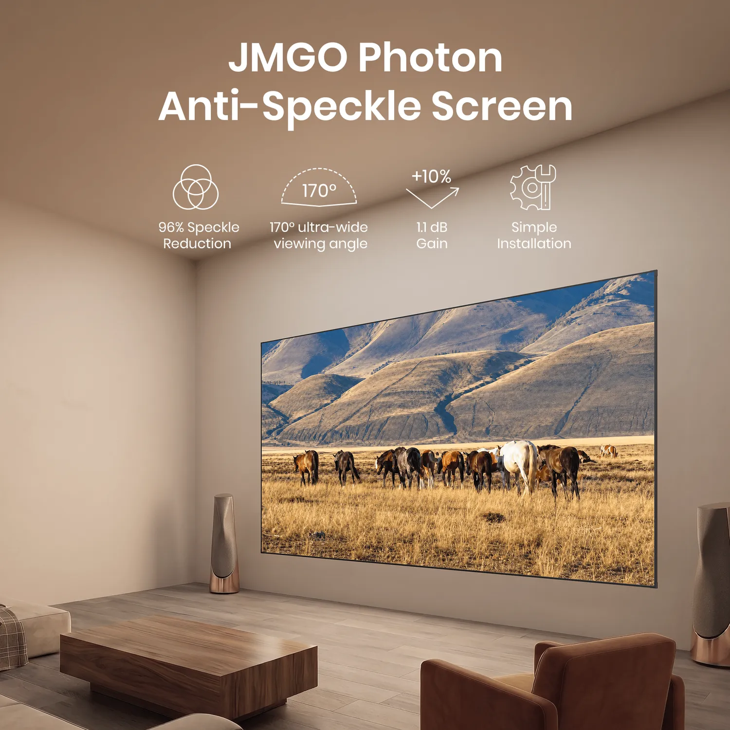 JMGO Photon projektorlerret 100 antirefleks 4K