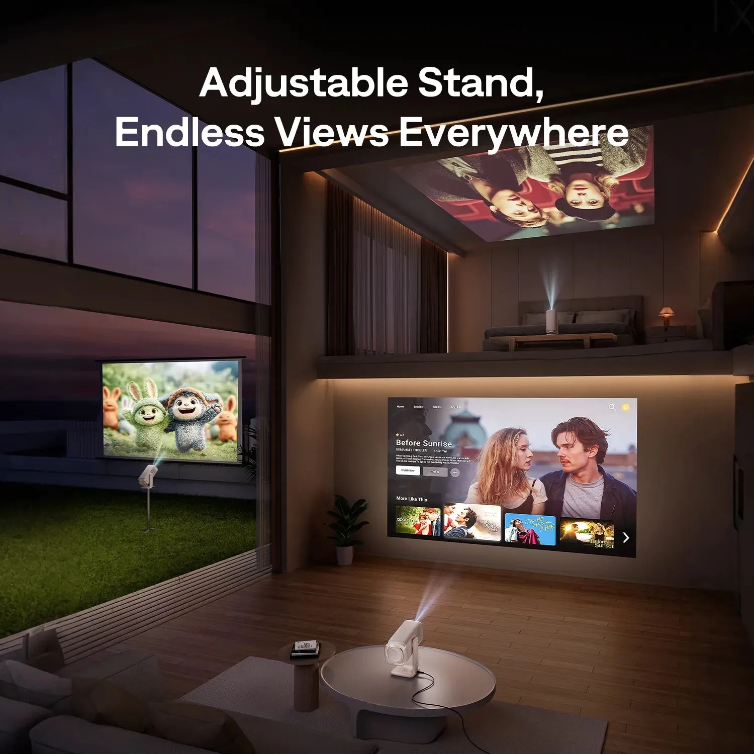 Aurzen BOOM air Google TV projektor 1080p