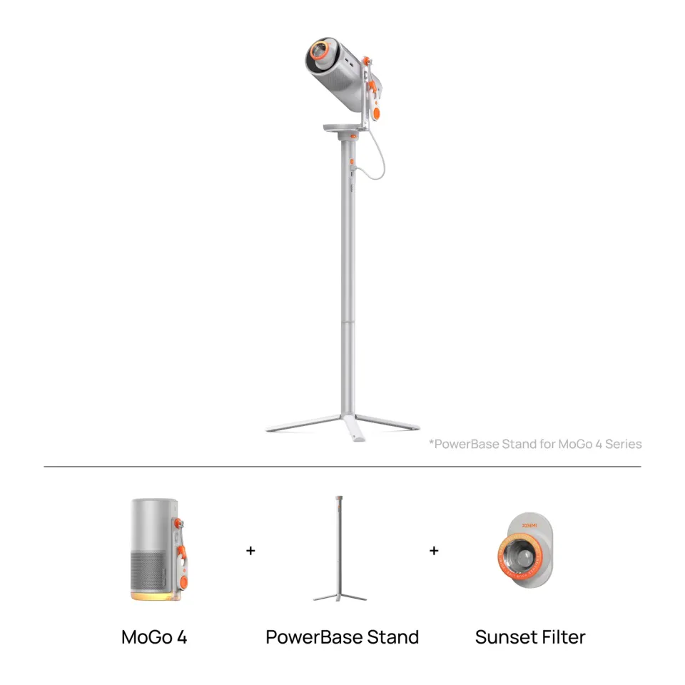 XGIMI MoGo 4 projektor med PowerBase-stativ 1080p