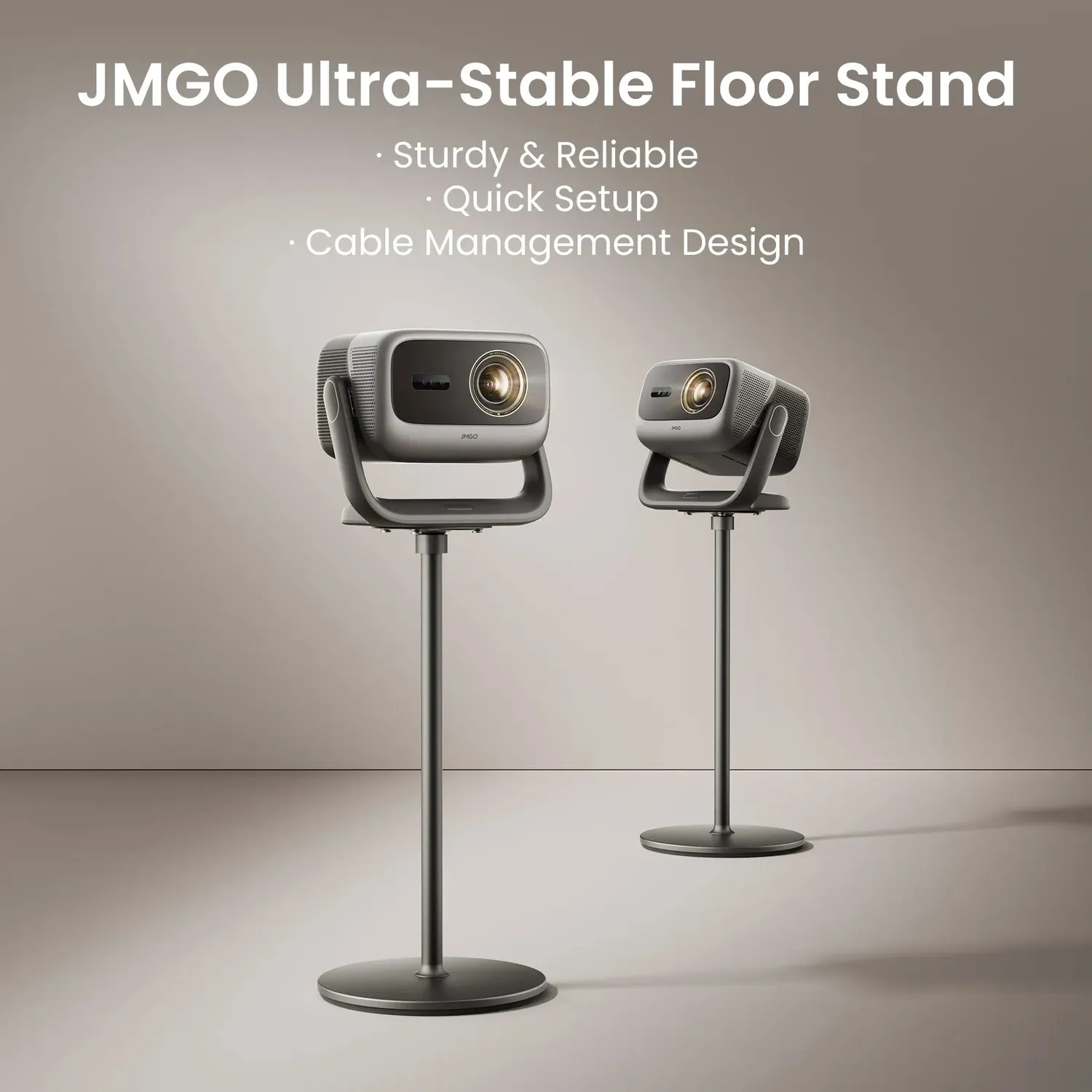 JMGO N3 Ultimate IRIS gulvstativ 360 grader grå