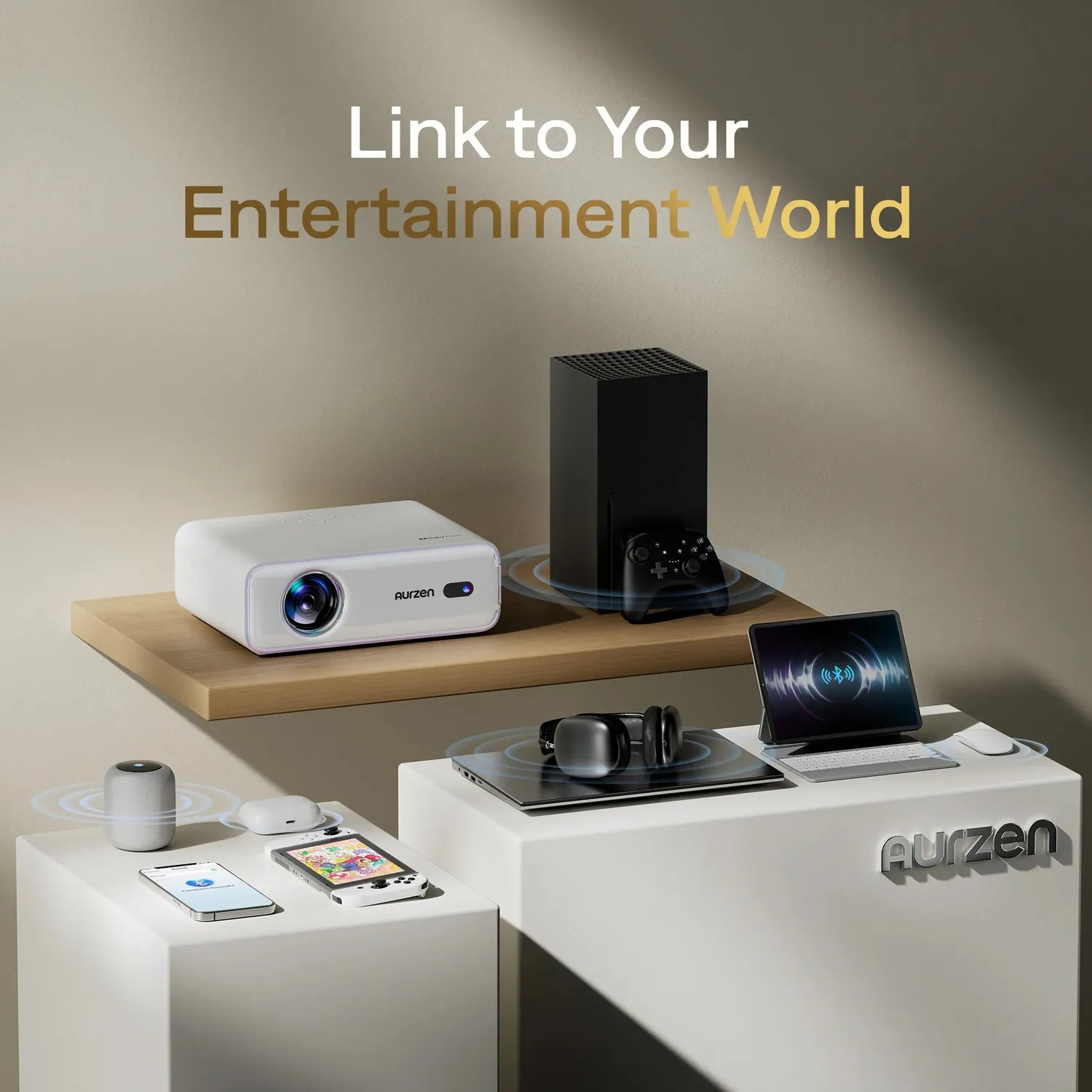 Aurzen EAZZE D1 smartprojektor 1080p Dolby