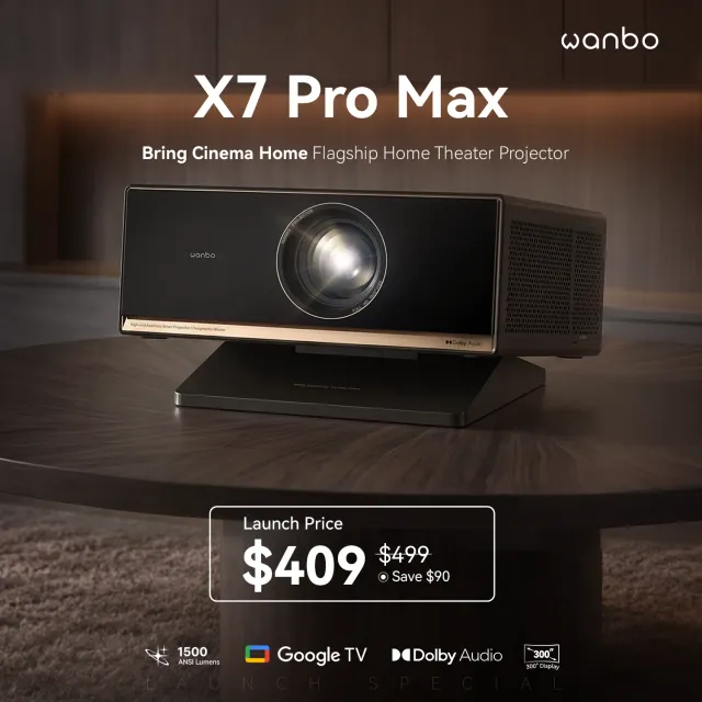 Wanbo X7 Pro Max kinoprojektor 1500 ANSI EU