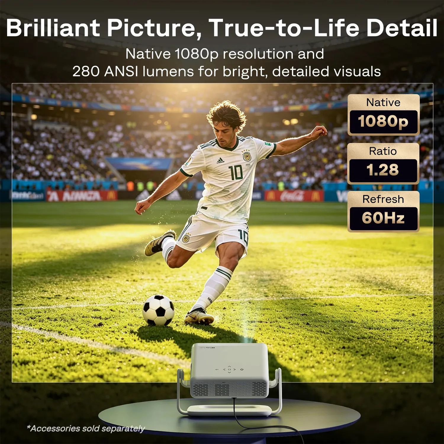 Aurzen EAZZE D1R Roku TV projektor 1080p