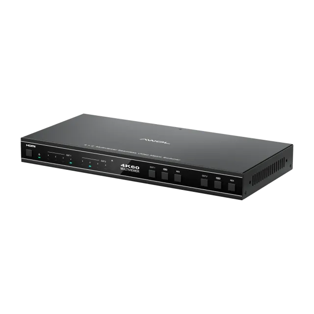 AWOL Vision 4K 4x2 multiviewer HDMI-matrix bryter