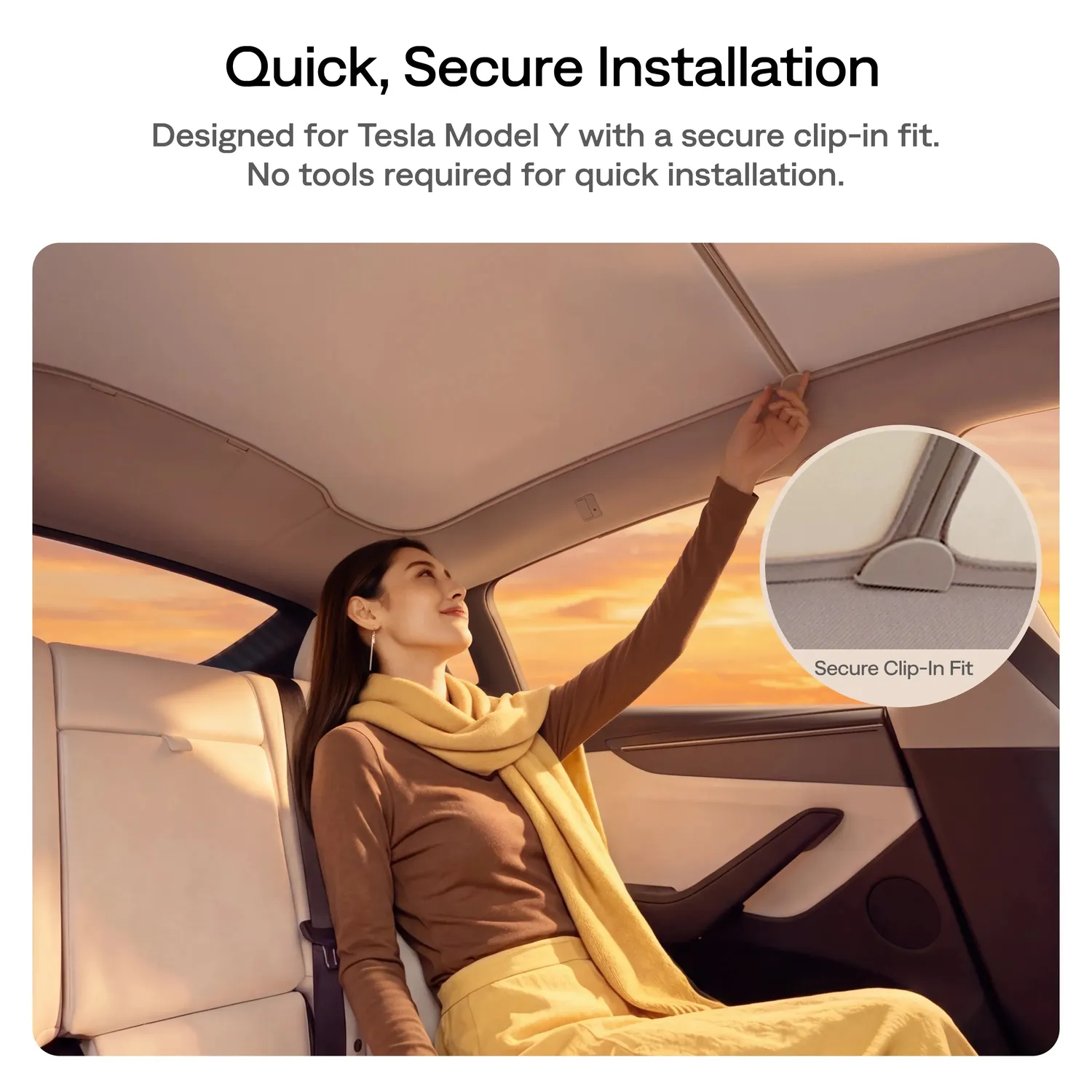 Aurzen TravelPlay AutoCinema lerret Tesla Model Y