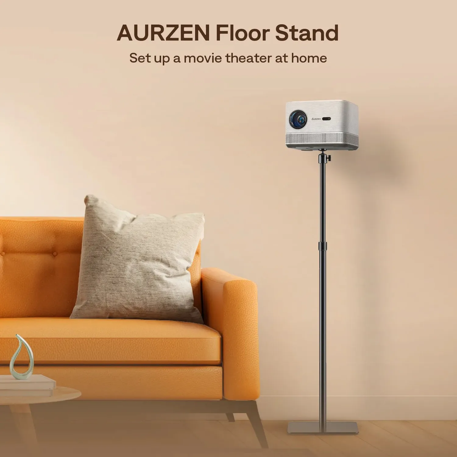 Aurzen projektorstativ justerbart 44–110 cm stål
