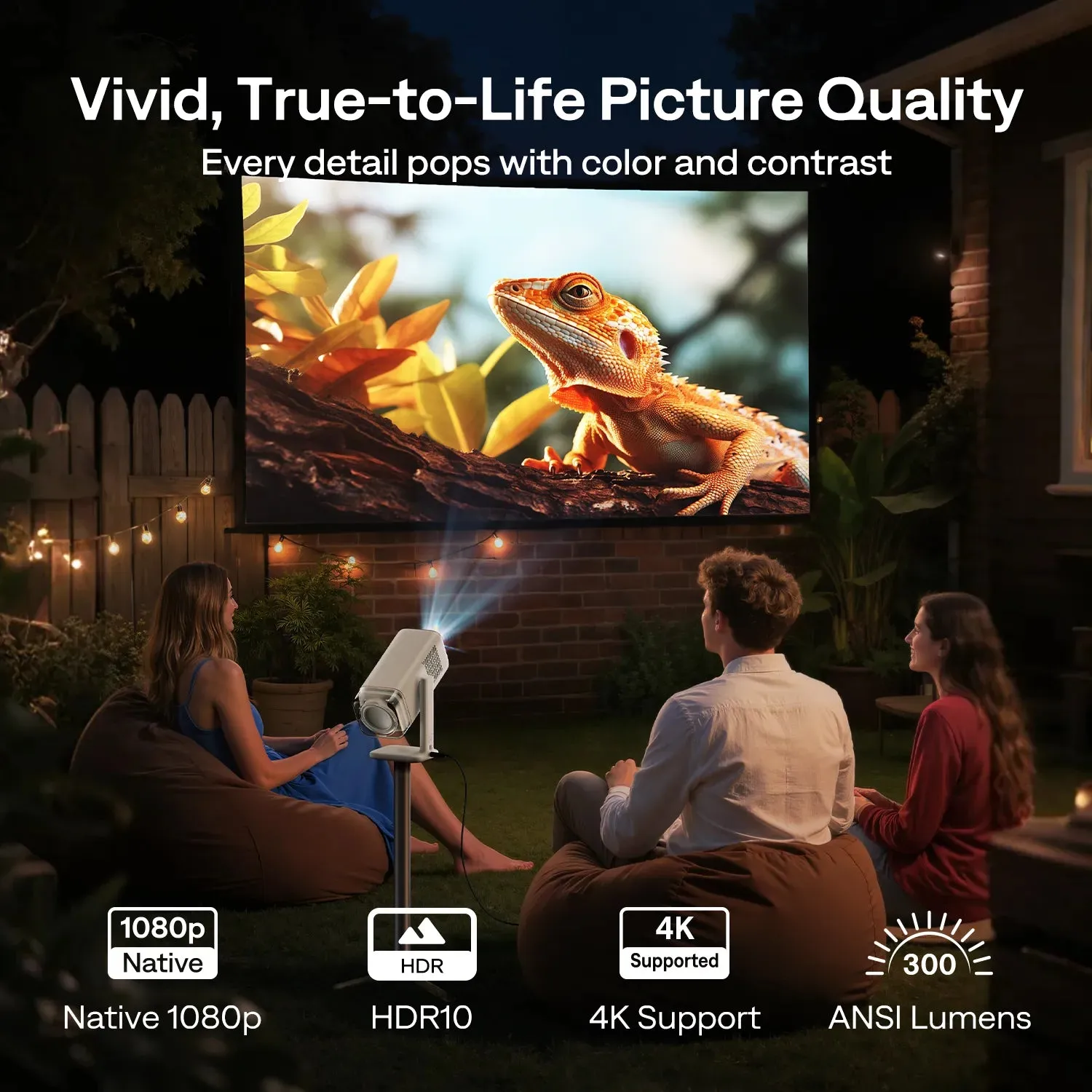 Aurzen BOOM air Google TV projektor 1080p