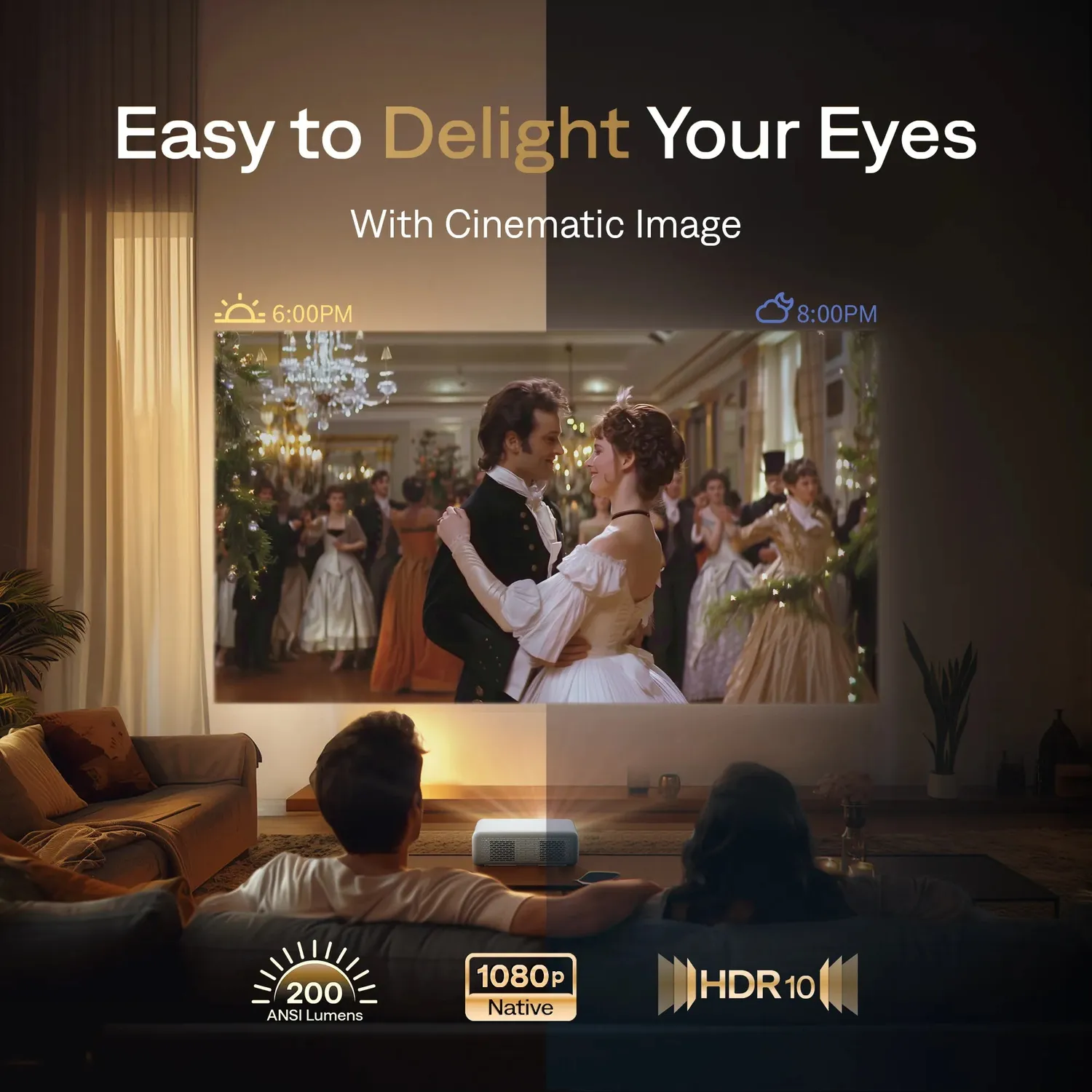 Aurzen EAZZE D1 smartprojektor 1080p Dolby