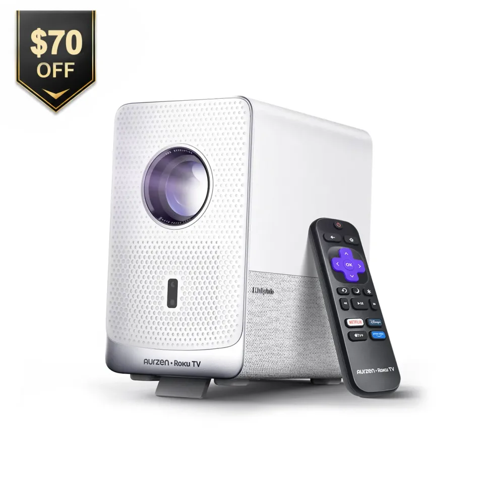 Aurzen EAZZE D1R Cube projektor 1080P Roku TV
