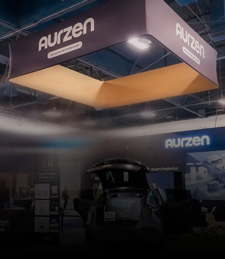 Aurzen ZIP miniprojektor US-versjon med batteri