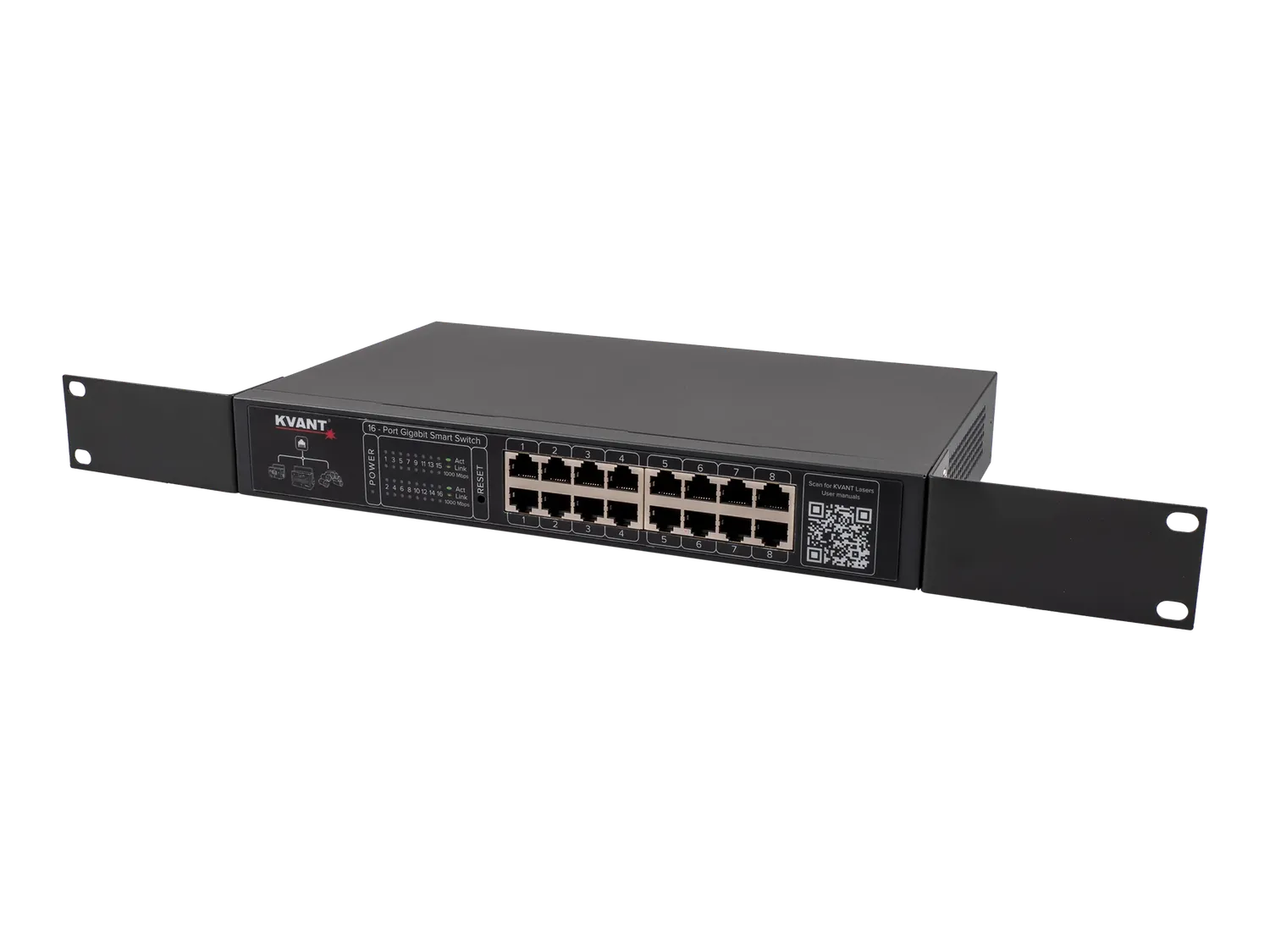 Pangolin Network Switch nettverkssvitsj 16 porter rack