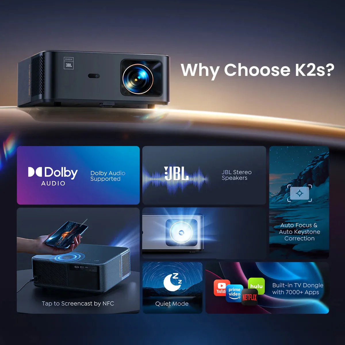 Yaber K2s smart premiumprojektor