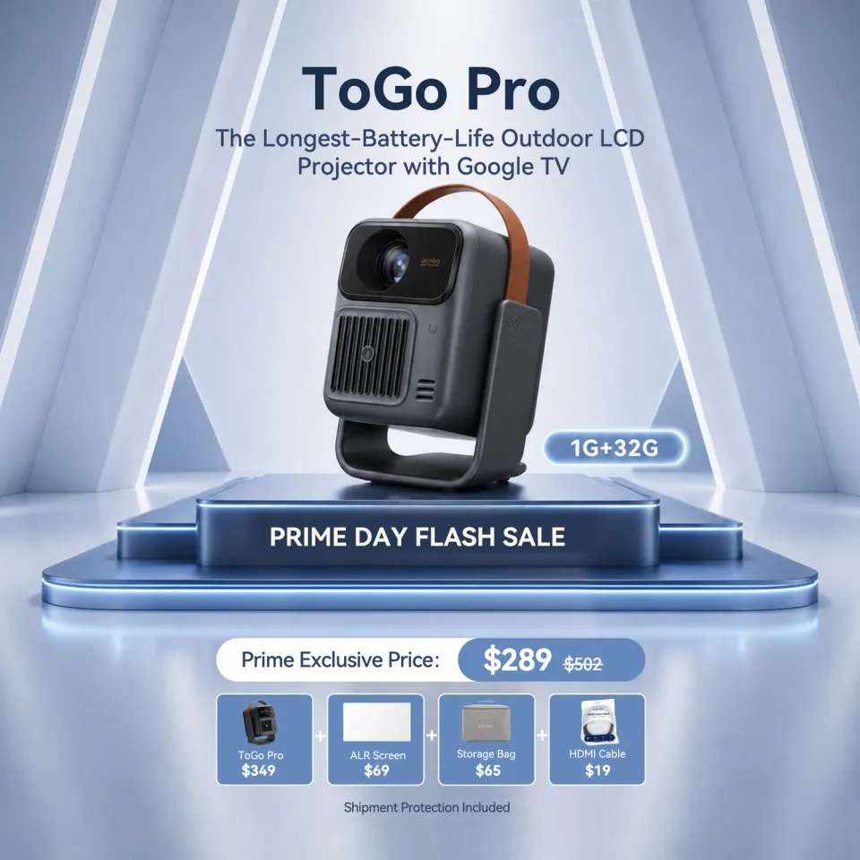 Wanbo ToGo Pro projektor EU-plugg HDMI-bundle