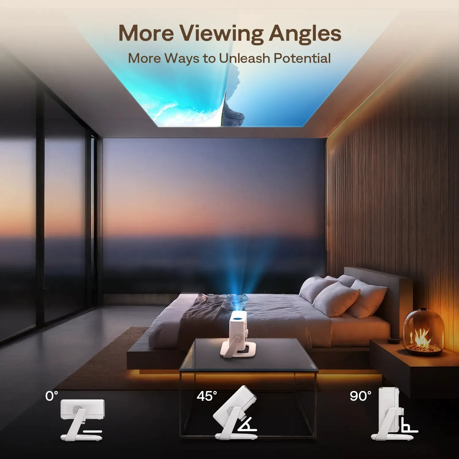 Aurzen Multi-Angle projektorstativ 180° vippbart