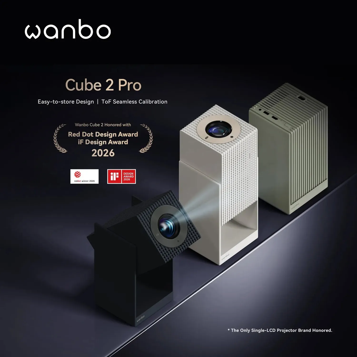 Wanbo Cube 2 Pro projektor Android TV Deep Night