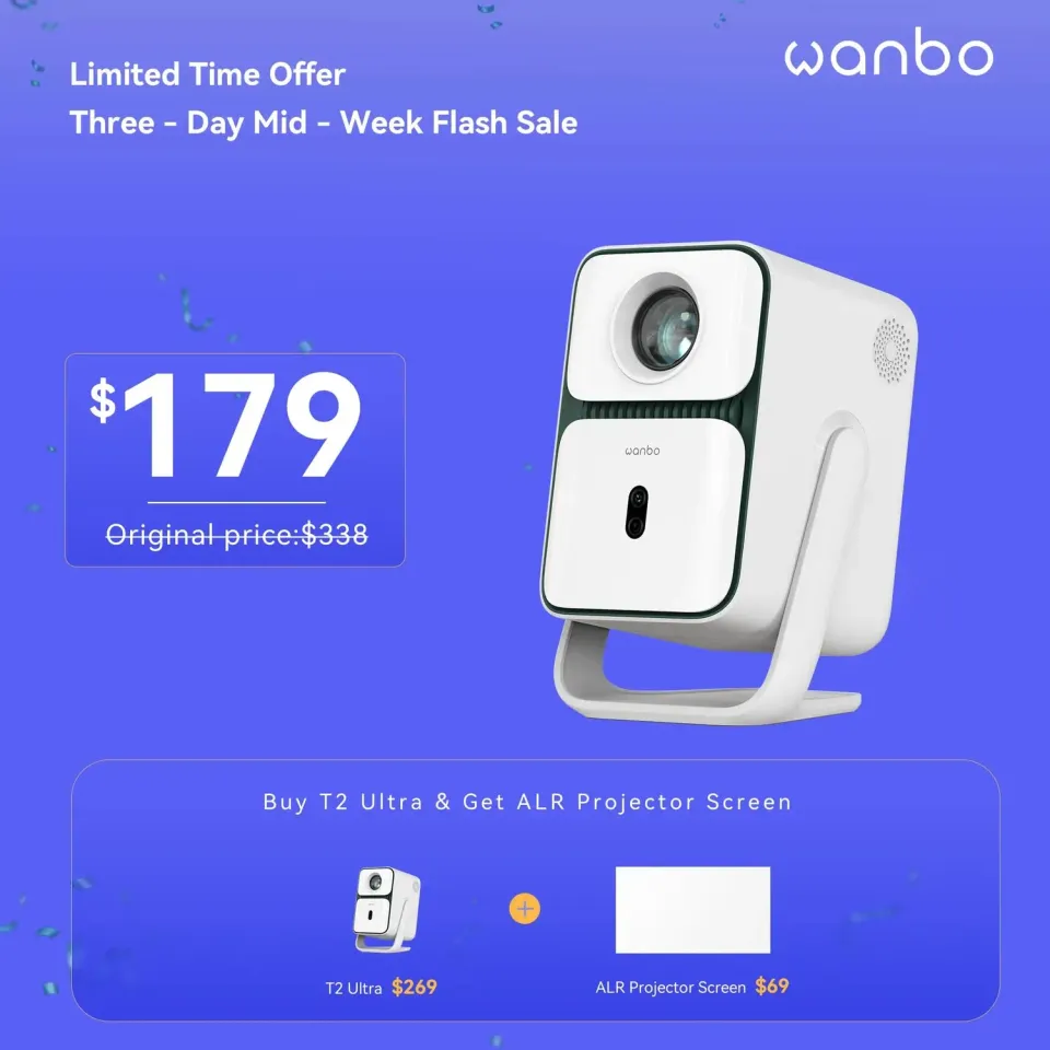 Wanbo T2 Ultra projektor 1080P Android EU