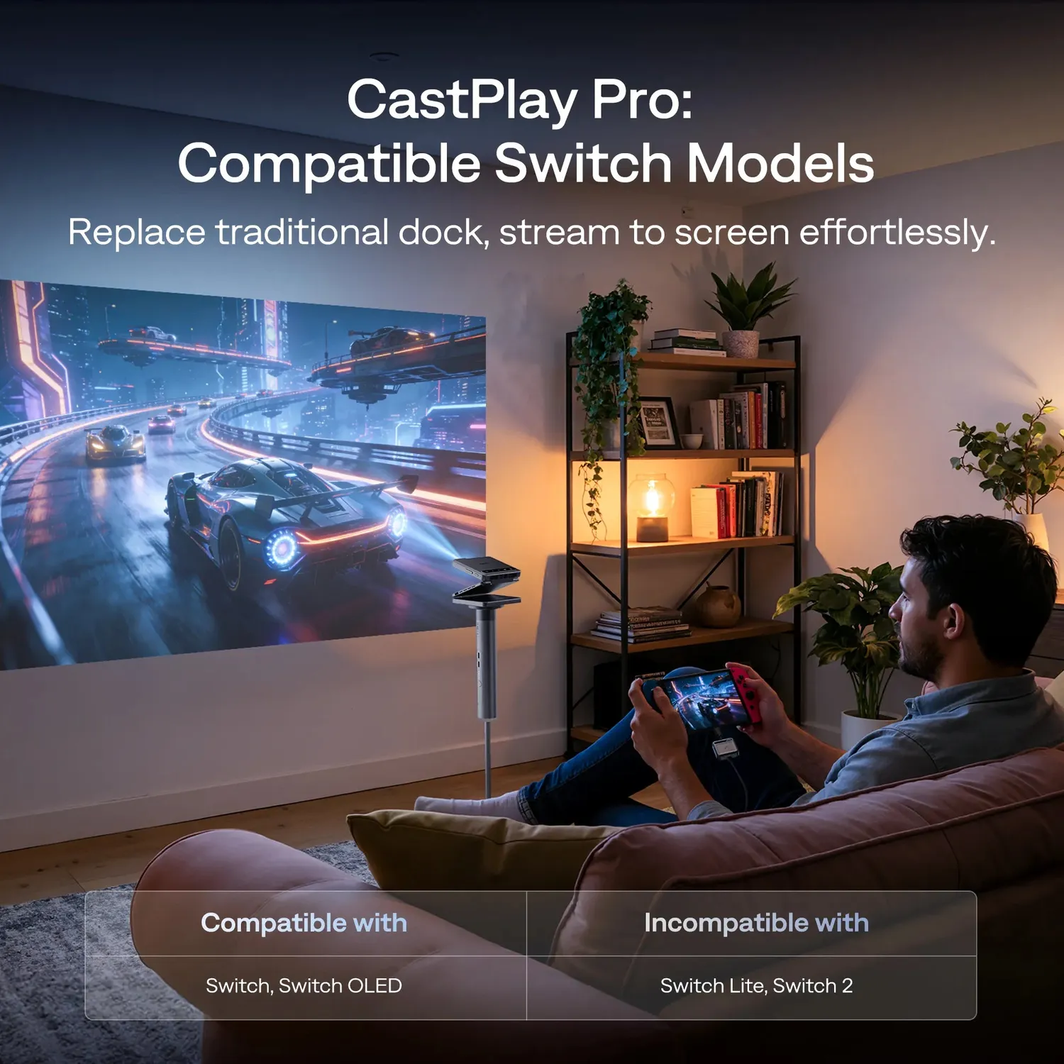 Aurzen CastPlay Pro dongle USB-C til ZIP svart