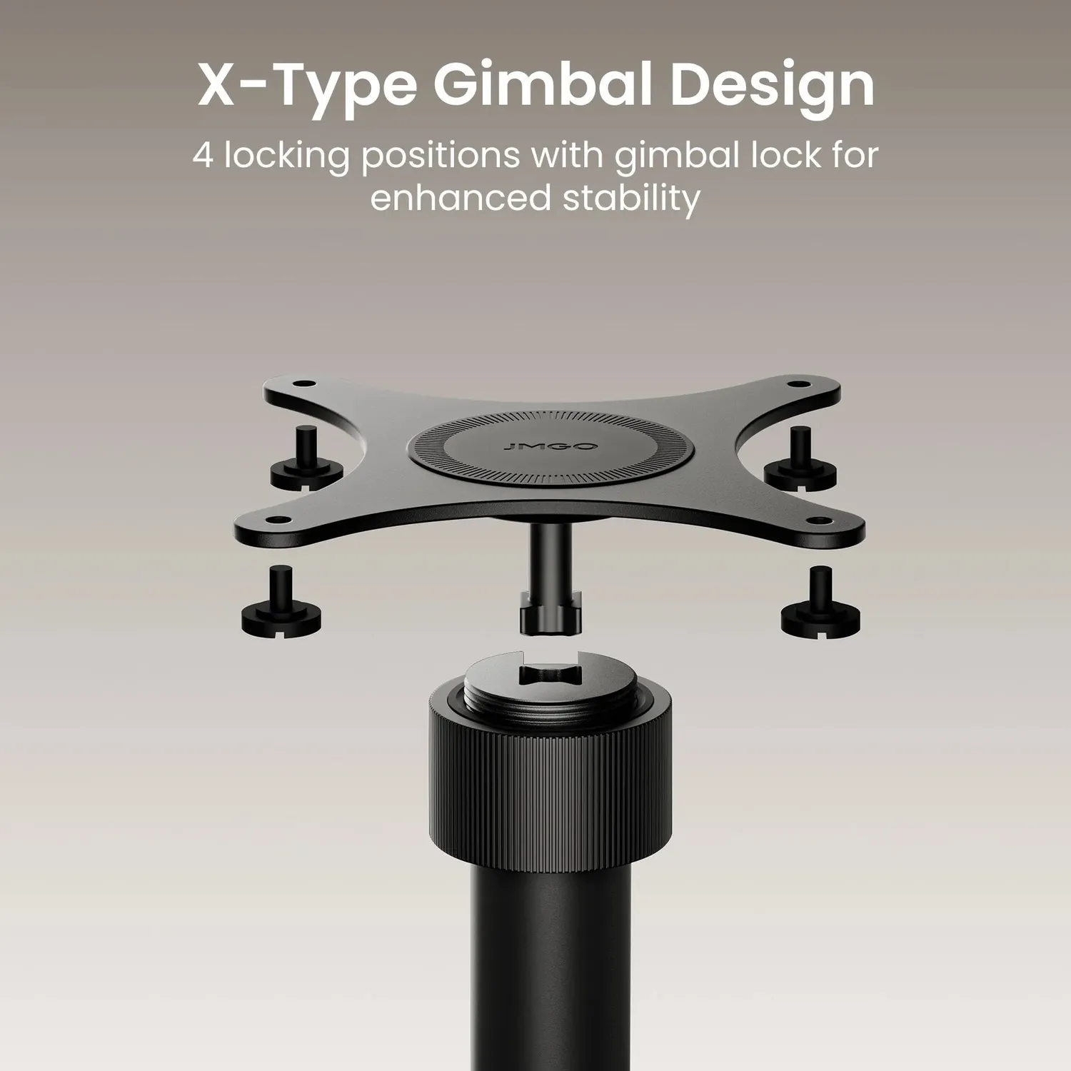 JMGO N3 Ultimate IRIS gulvstativ 360 grader grå