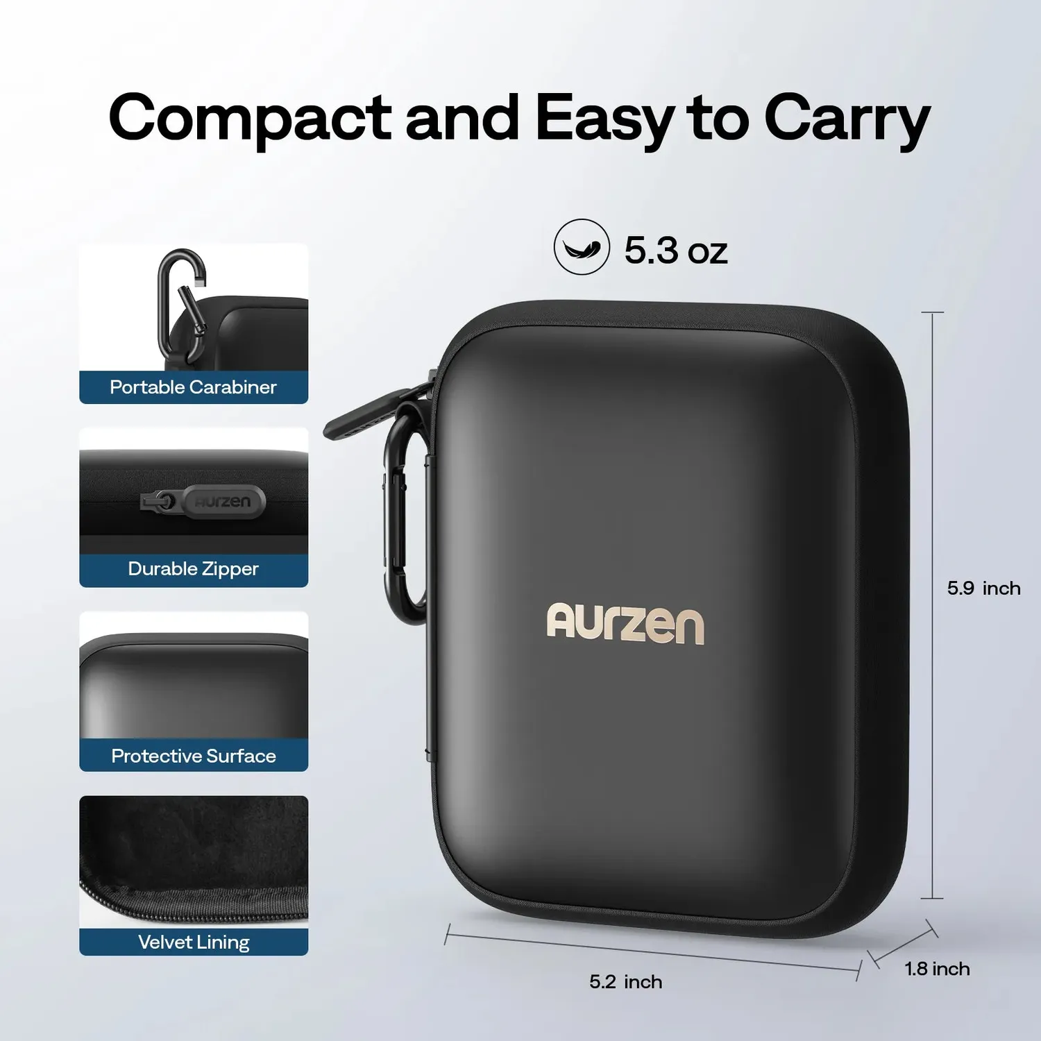Aurzen CasePlay veske ZIP projektor vanntett