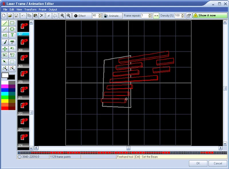 Pangolin FB4 ILDA laserinterface med QuickShow