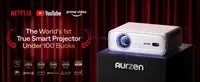 Aurzen EAZZE D1 projektor 1080p med smart-TV